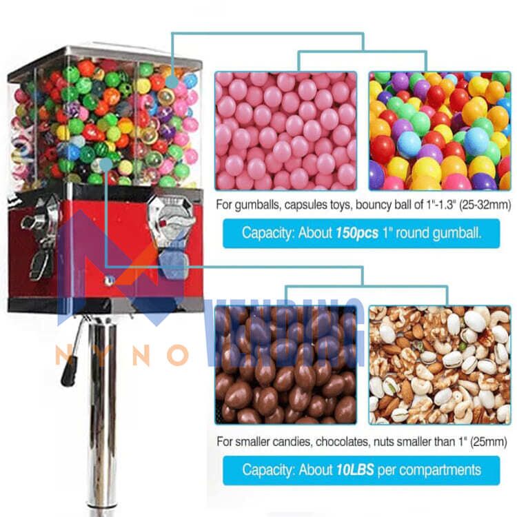 Premium 4 IN 1 Large Gumball Vending Machine for Sale: Unbeatable ...